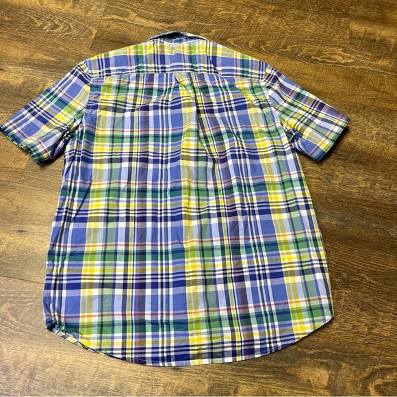 Polo Ralph Lauren Boys XL 18-20 Classic Multi Plaid Natural Stretch Short Sleeve - Picture 11 of 11